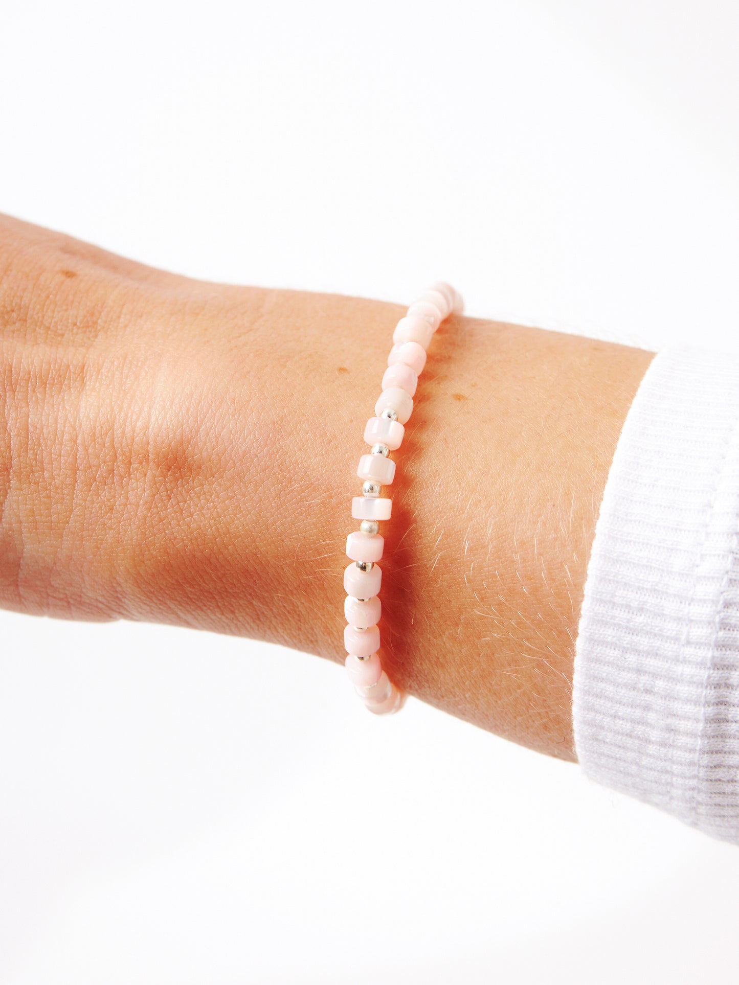 Silver Baby Pink Shell