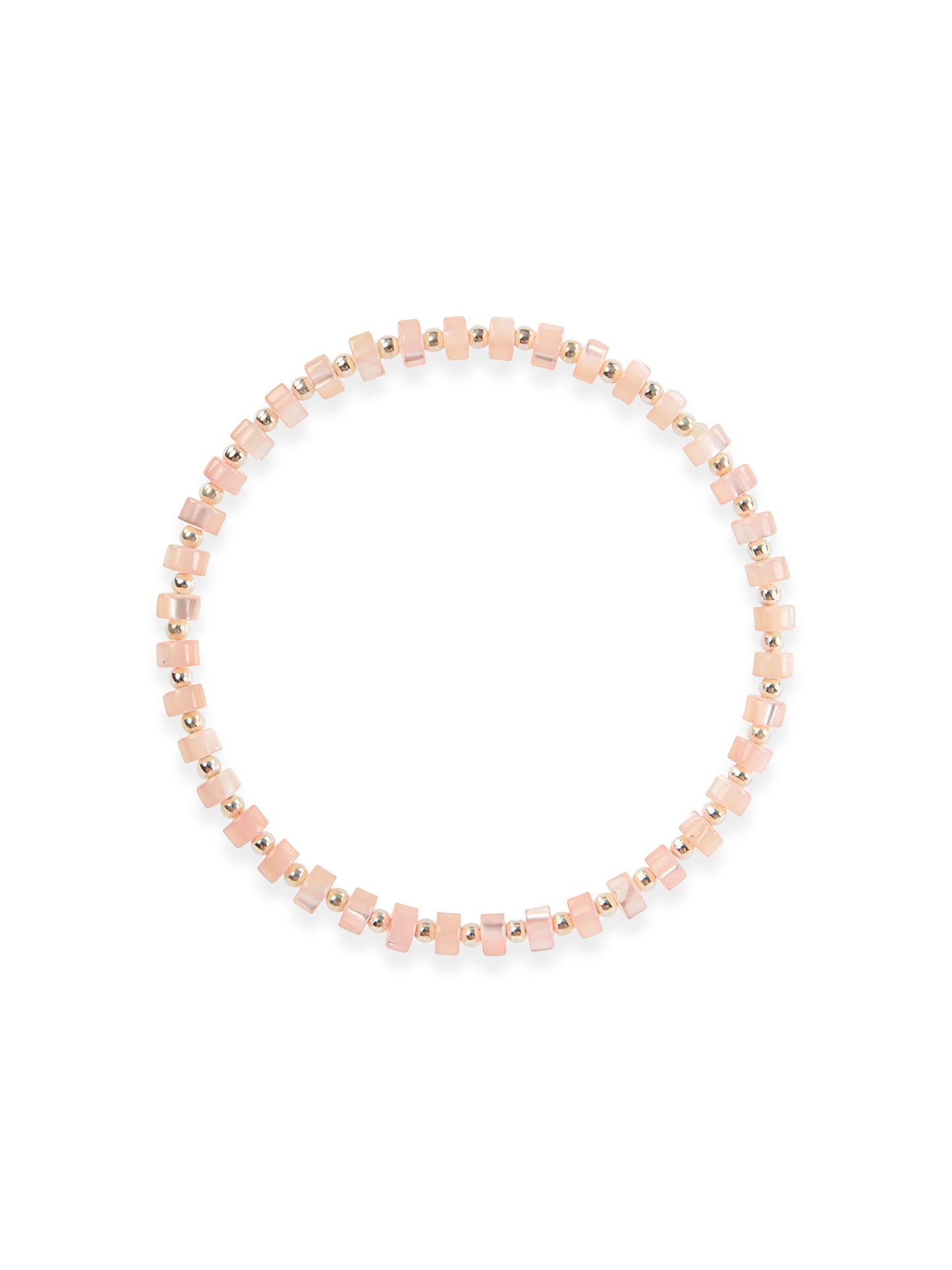 Silver Baby Pink Shell