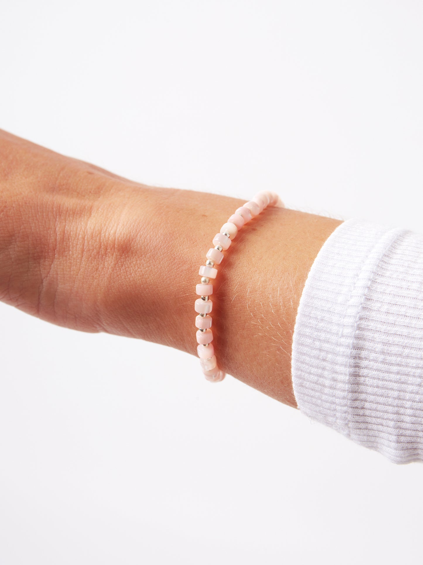 Silver Baby Pink Shell