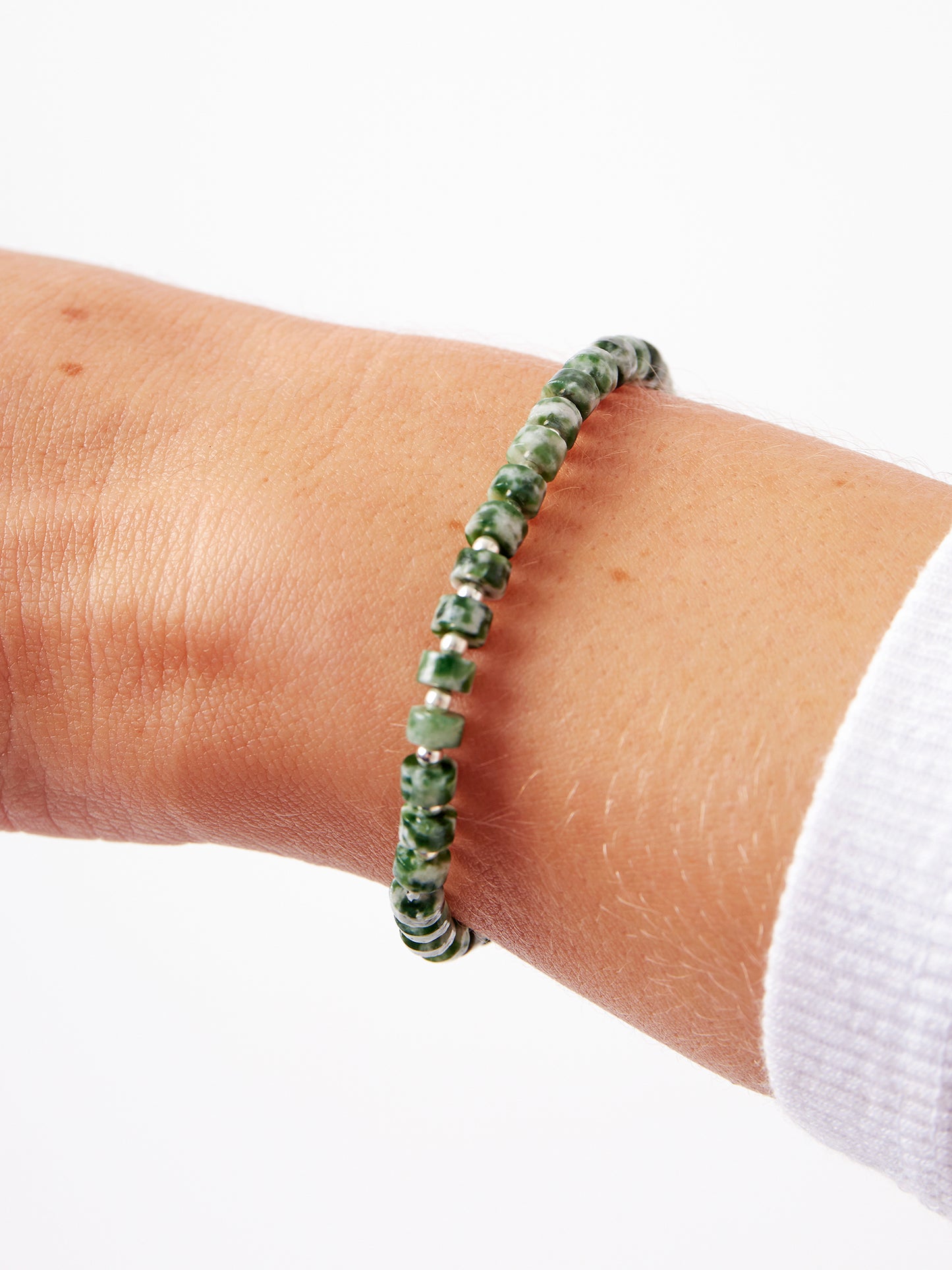 Silver Green Spot Jasper