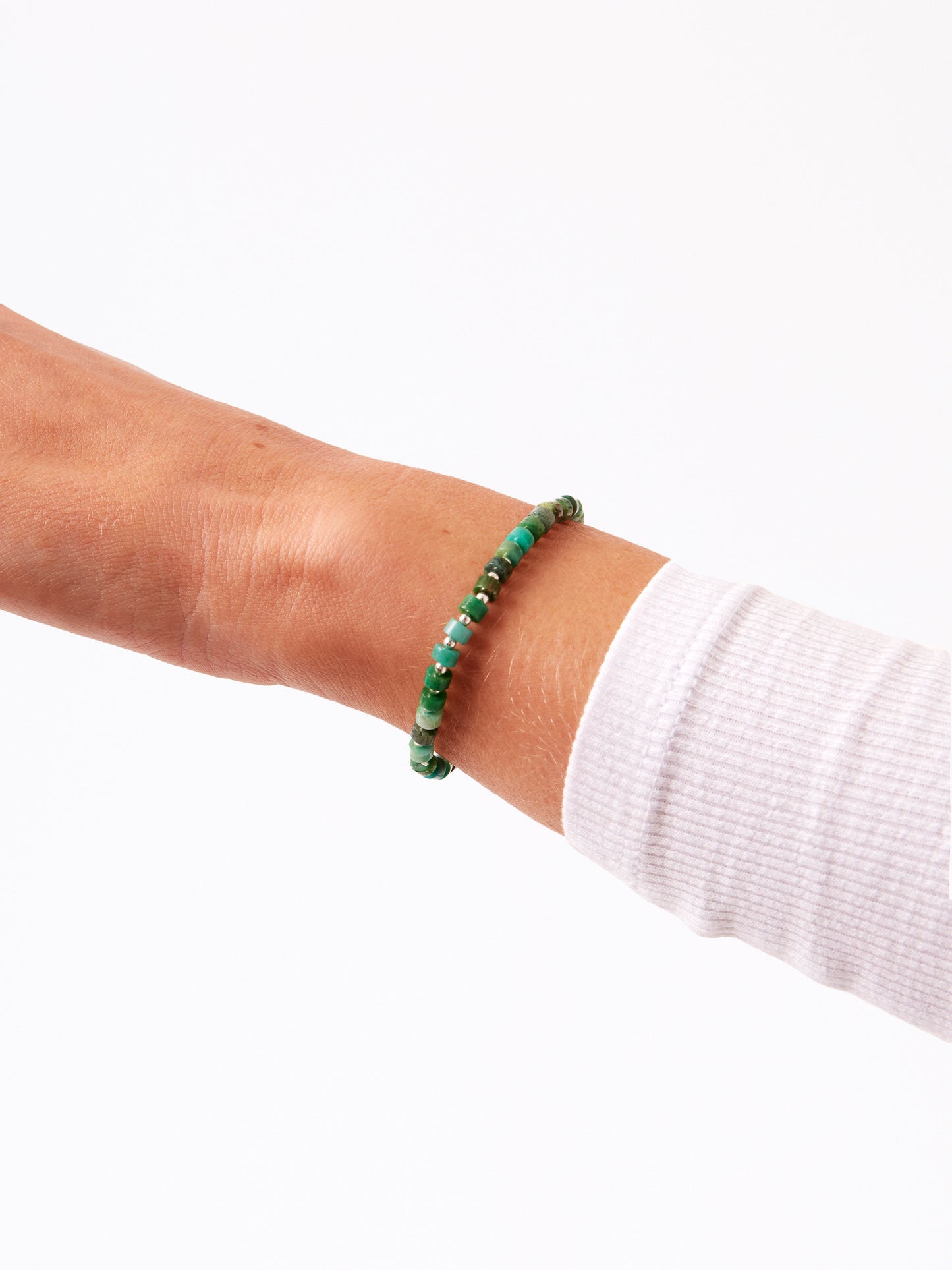 Silver Green Jade