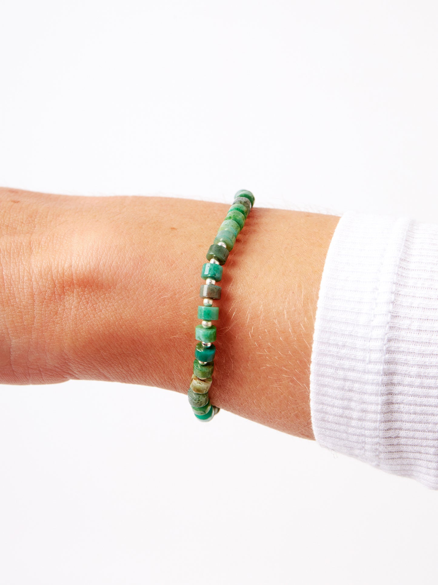 Silver Green Jade