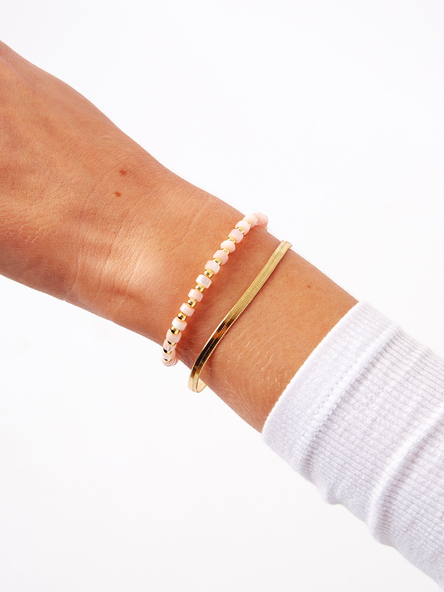 Gold Baby Pink Shell