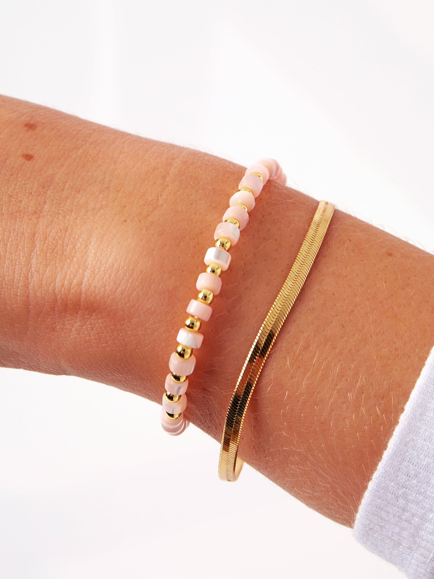 Gold Baby Pink Shell