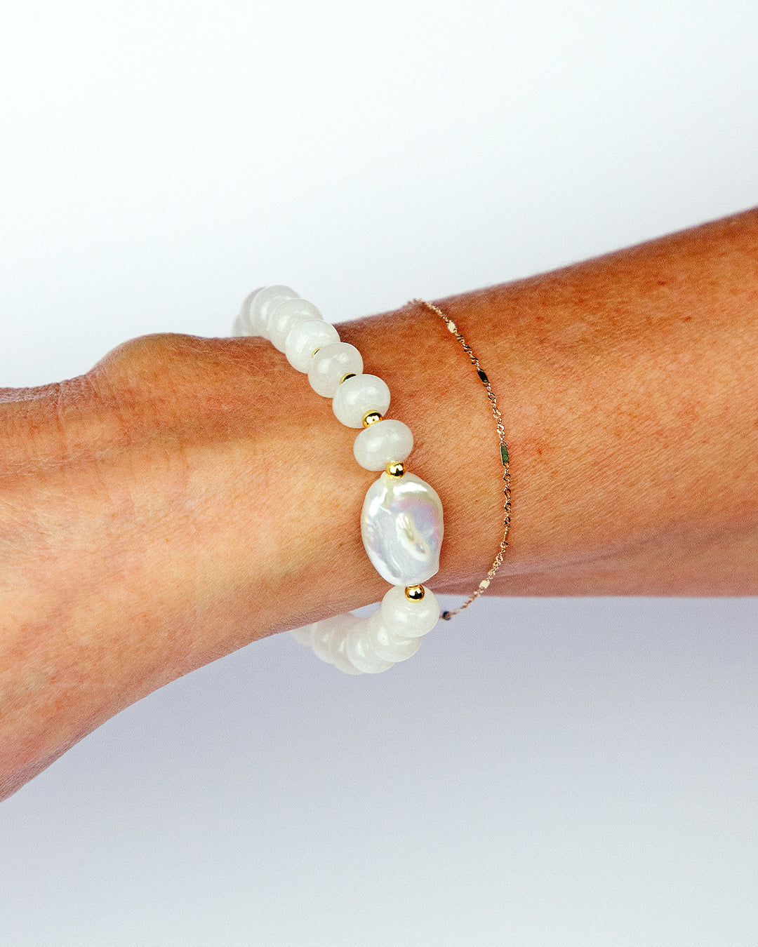 White Pearl Bracelet
