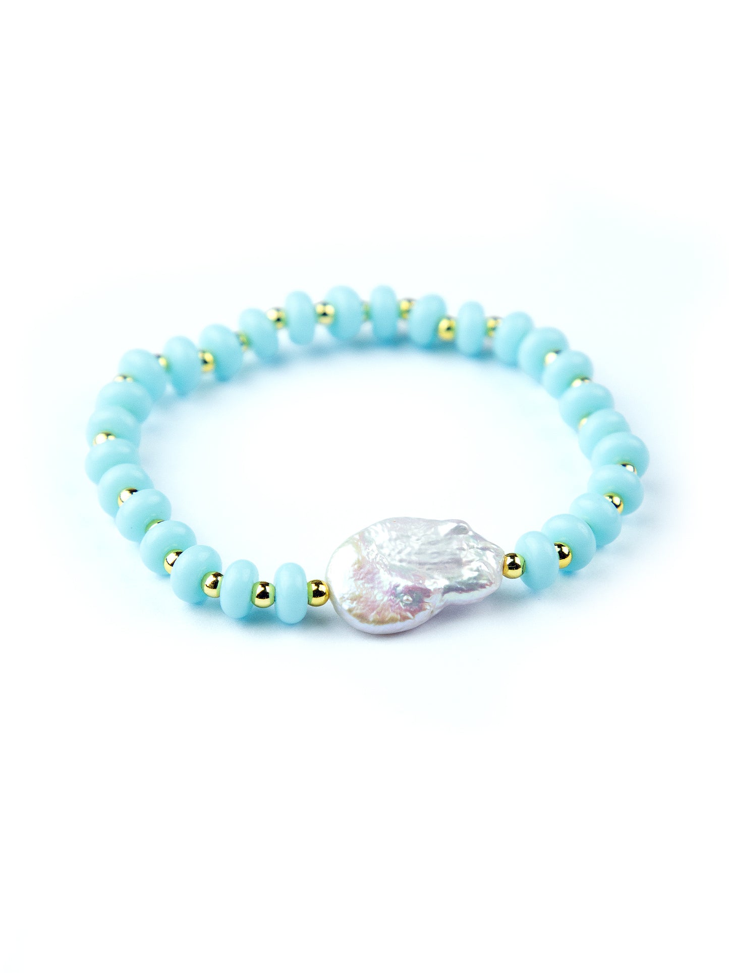 Turquoise Pearl Bracelet