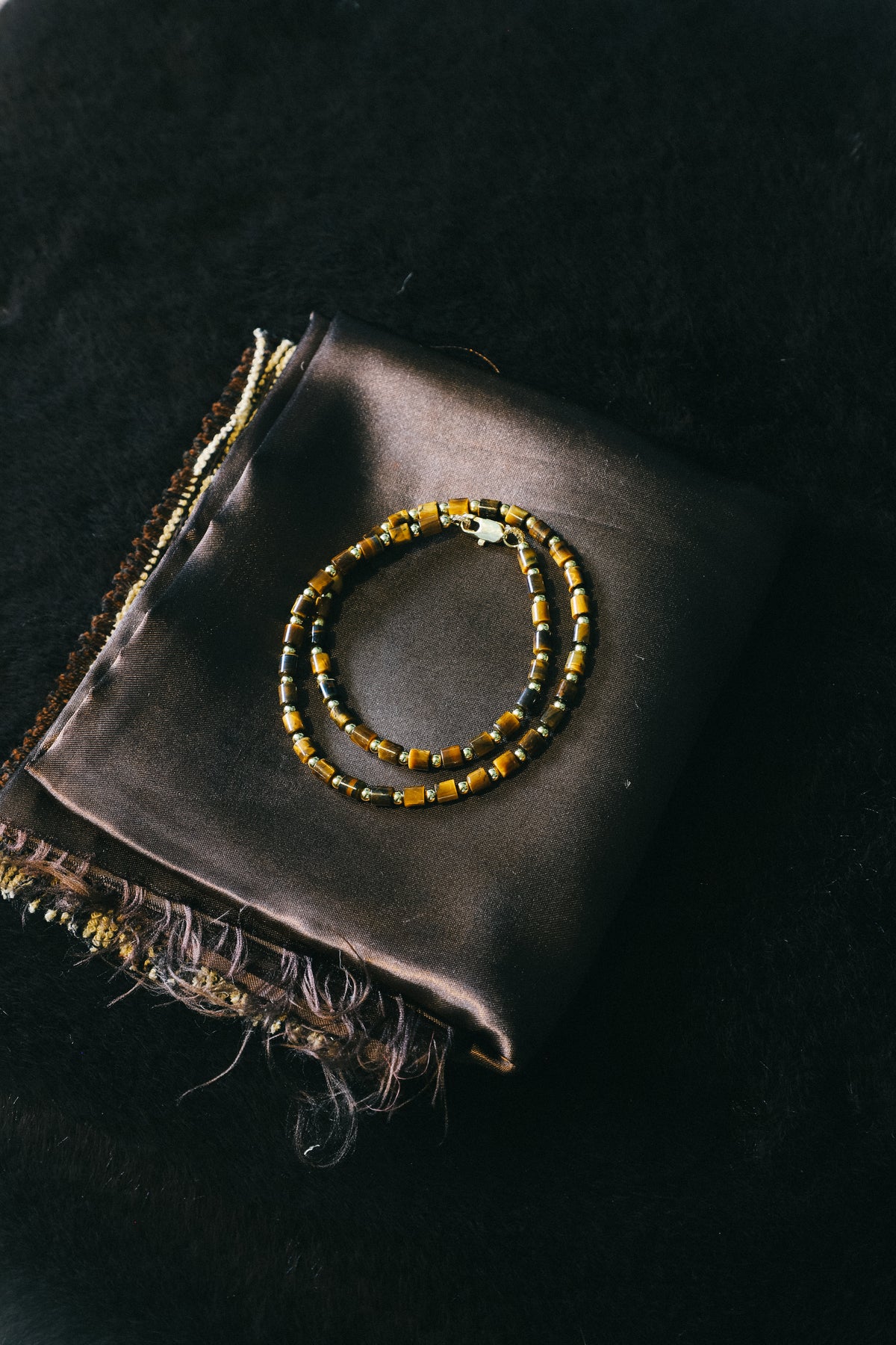 Long Tigers Eye Necklace
