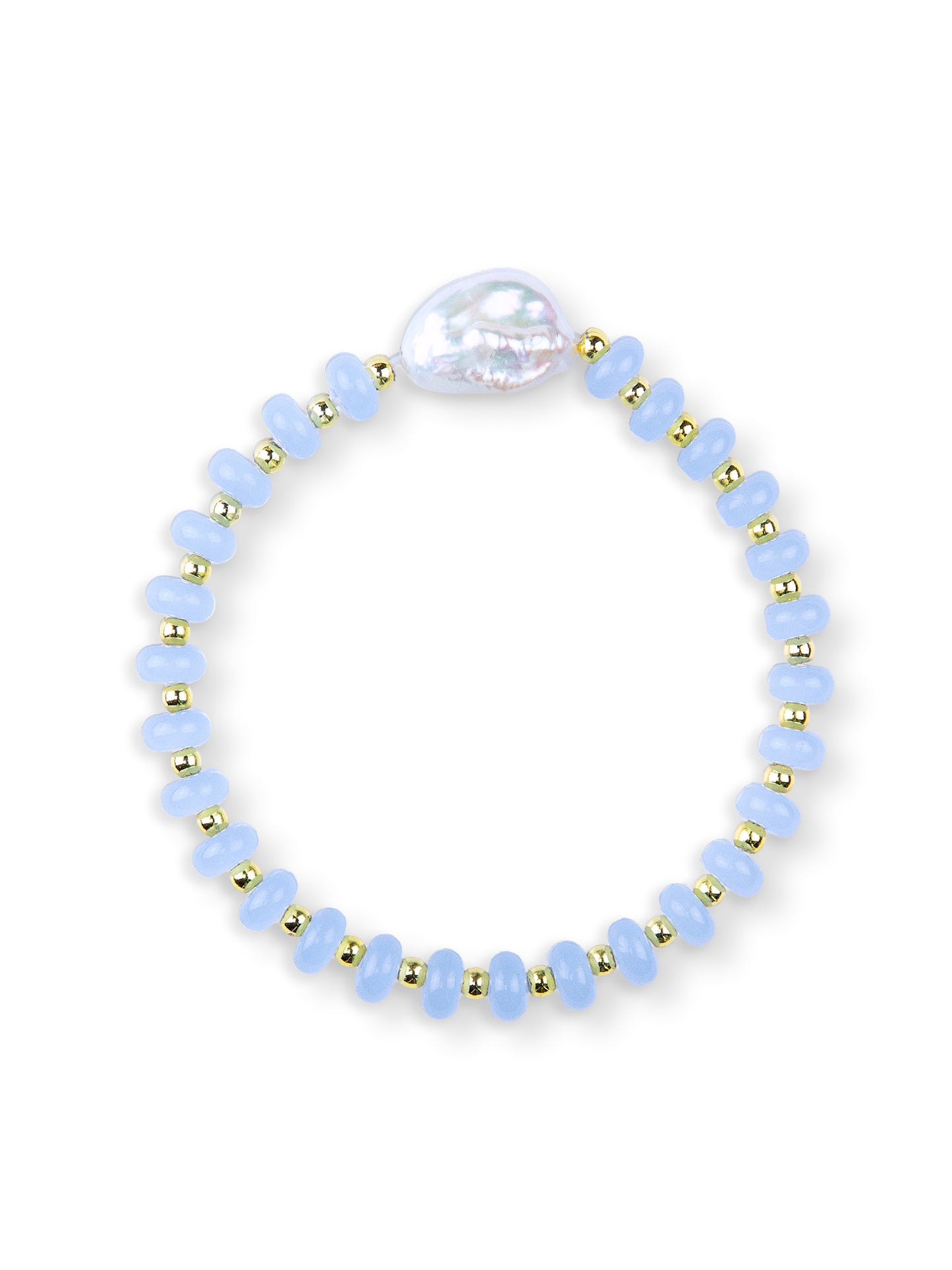 Baby Blue Pearl Bracelet