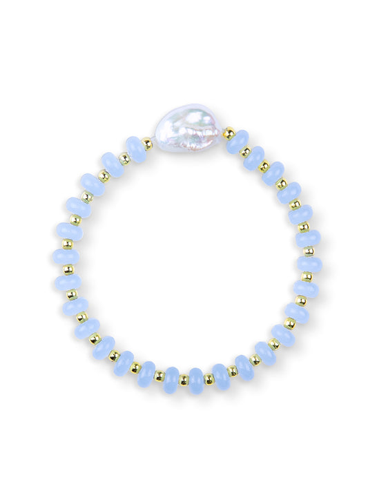 Baby Blue Pearl Bracelet