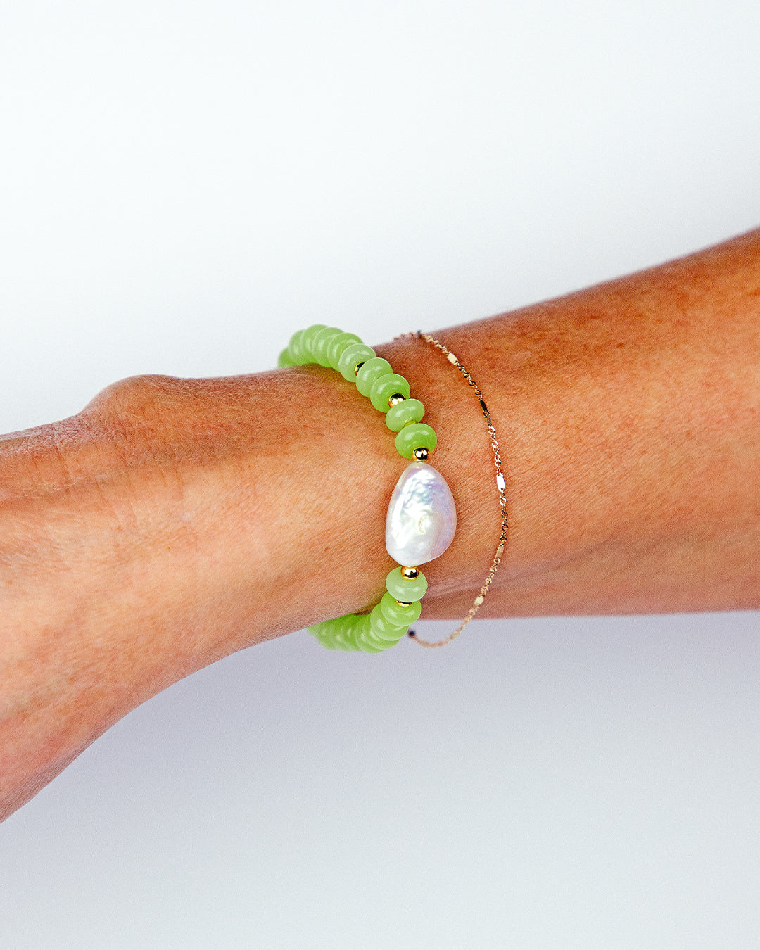 Green Pearl Bracelet
