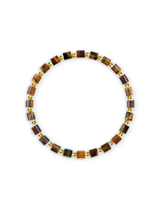 Gold Long Tiger Eye Bracelet