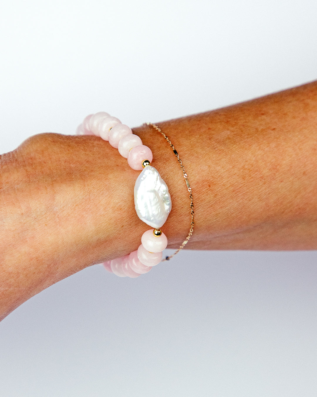 Baby Pink Pearl Bracelet
