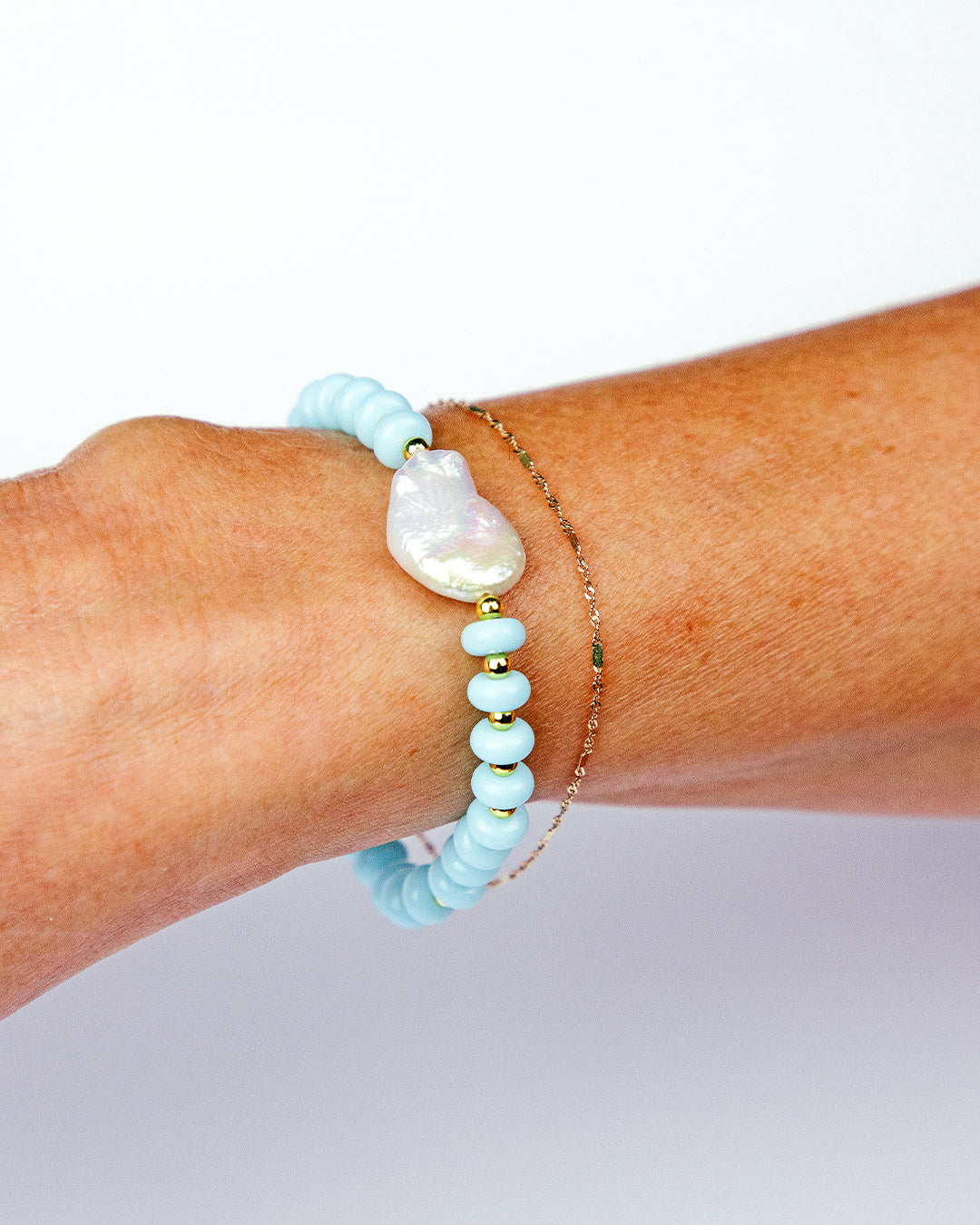 Turquoise Pearl Bracelet