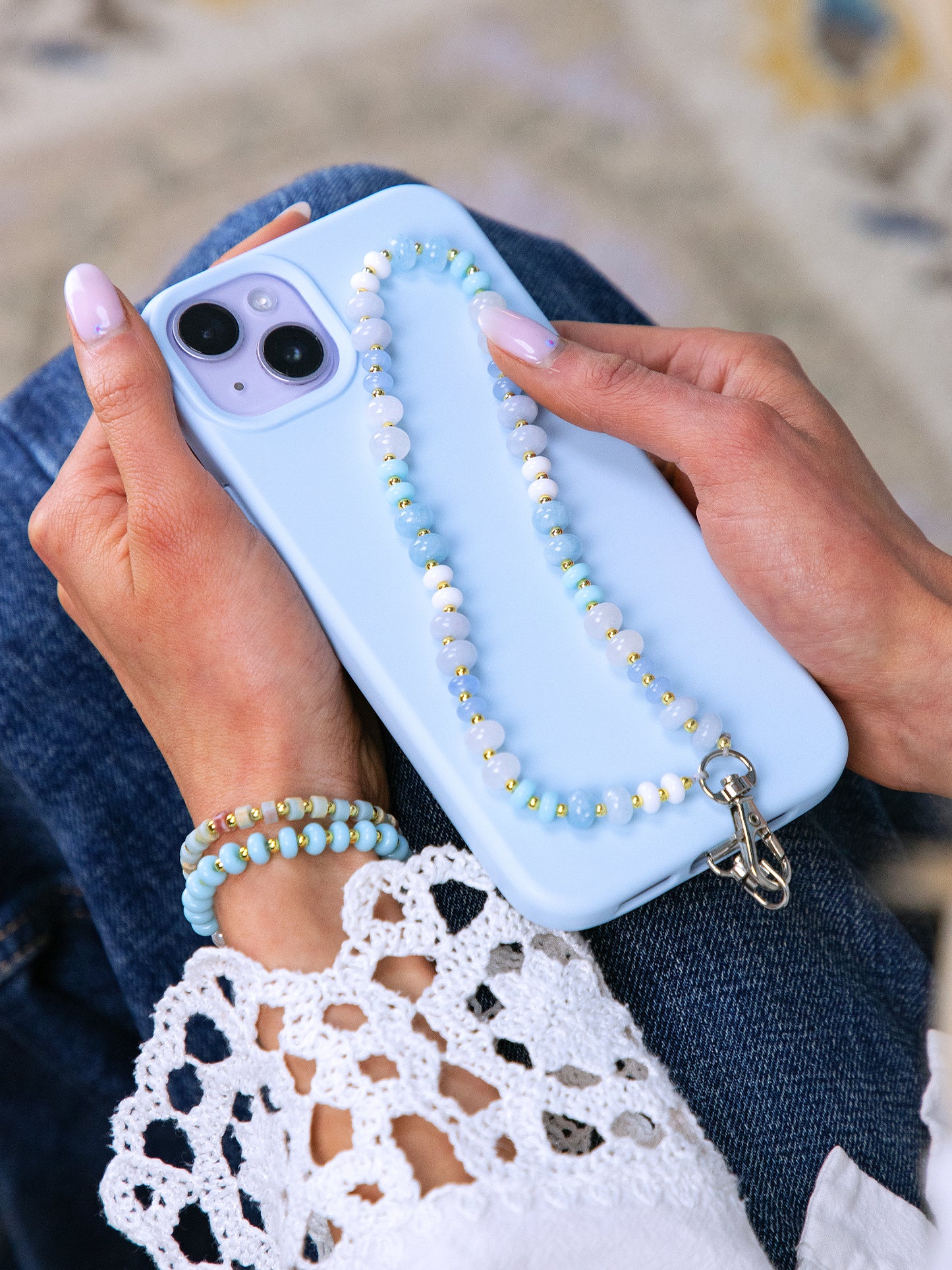 Baby Blue, Phone Charm