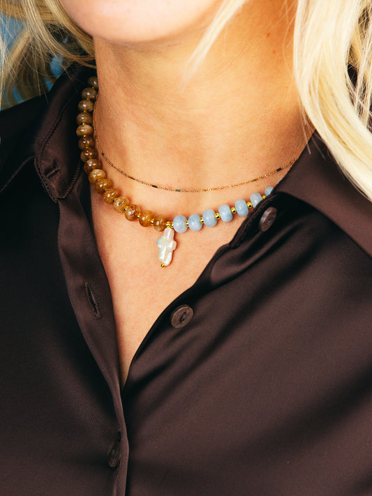 Blue & Brown Split