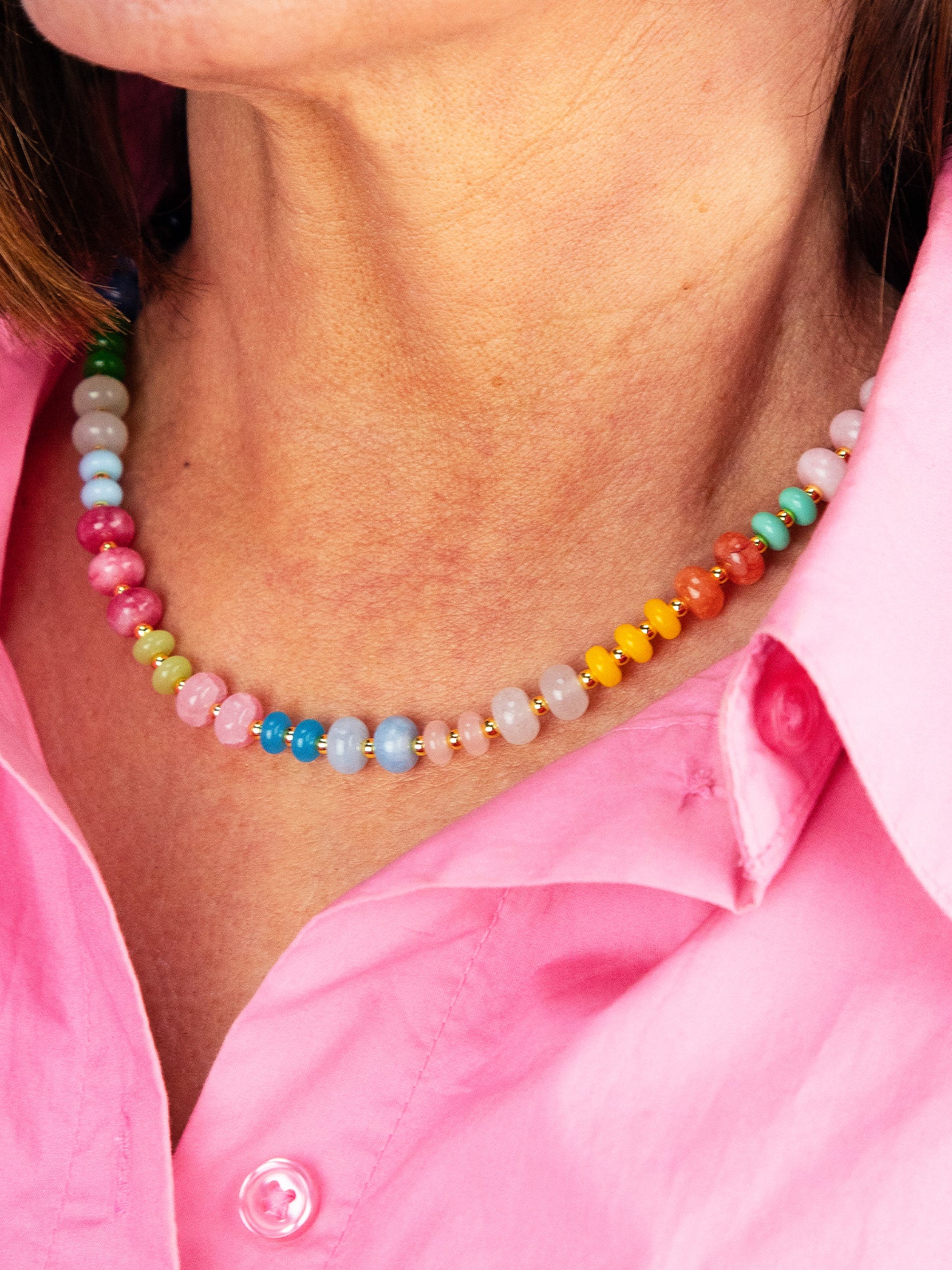 Mixed Multi Candy Necklace