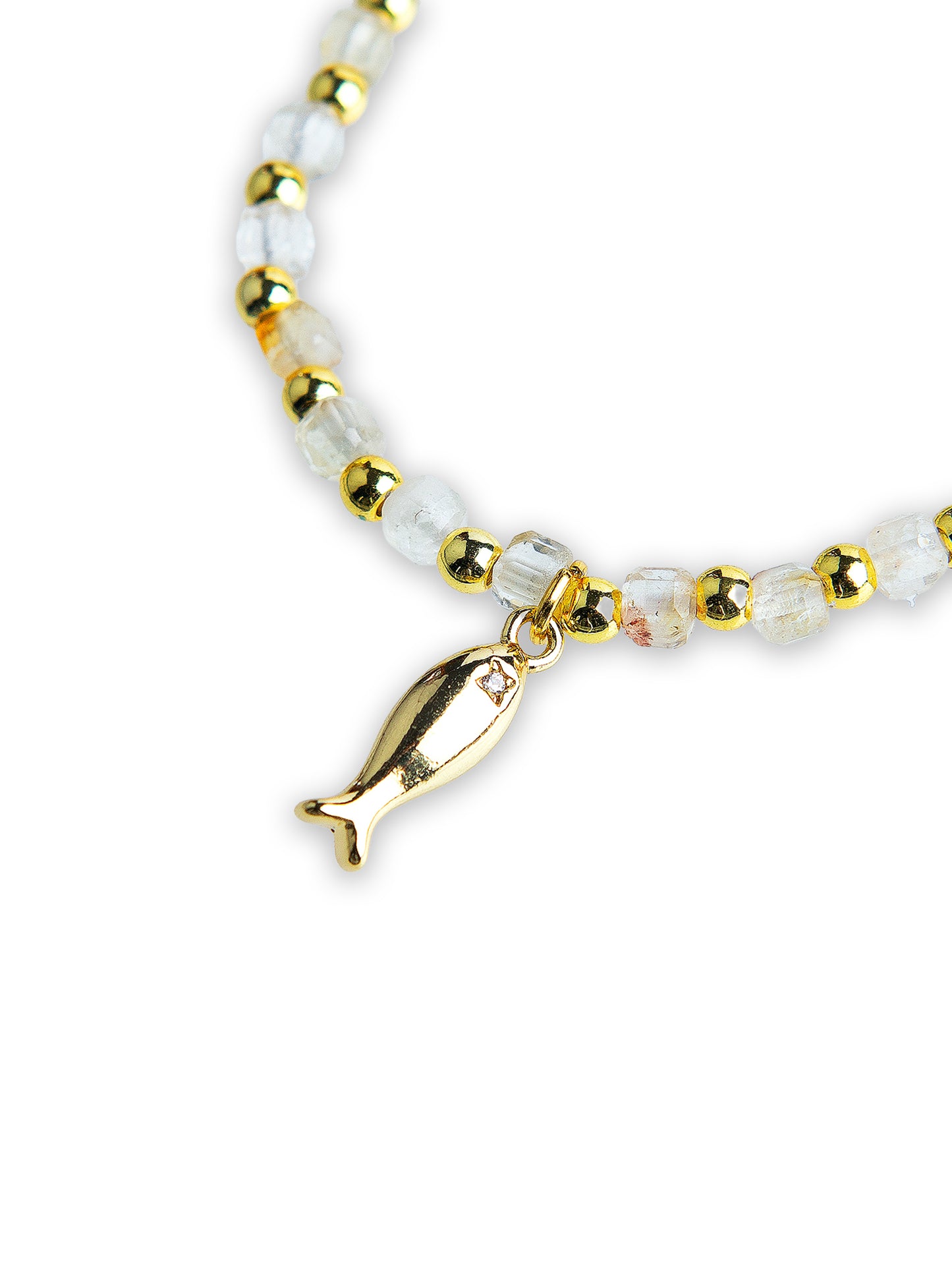 Citrine Gold Fish bracelet