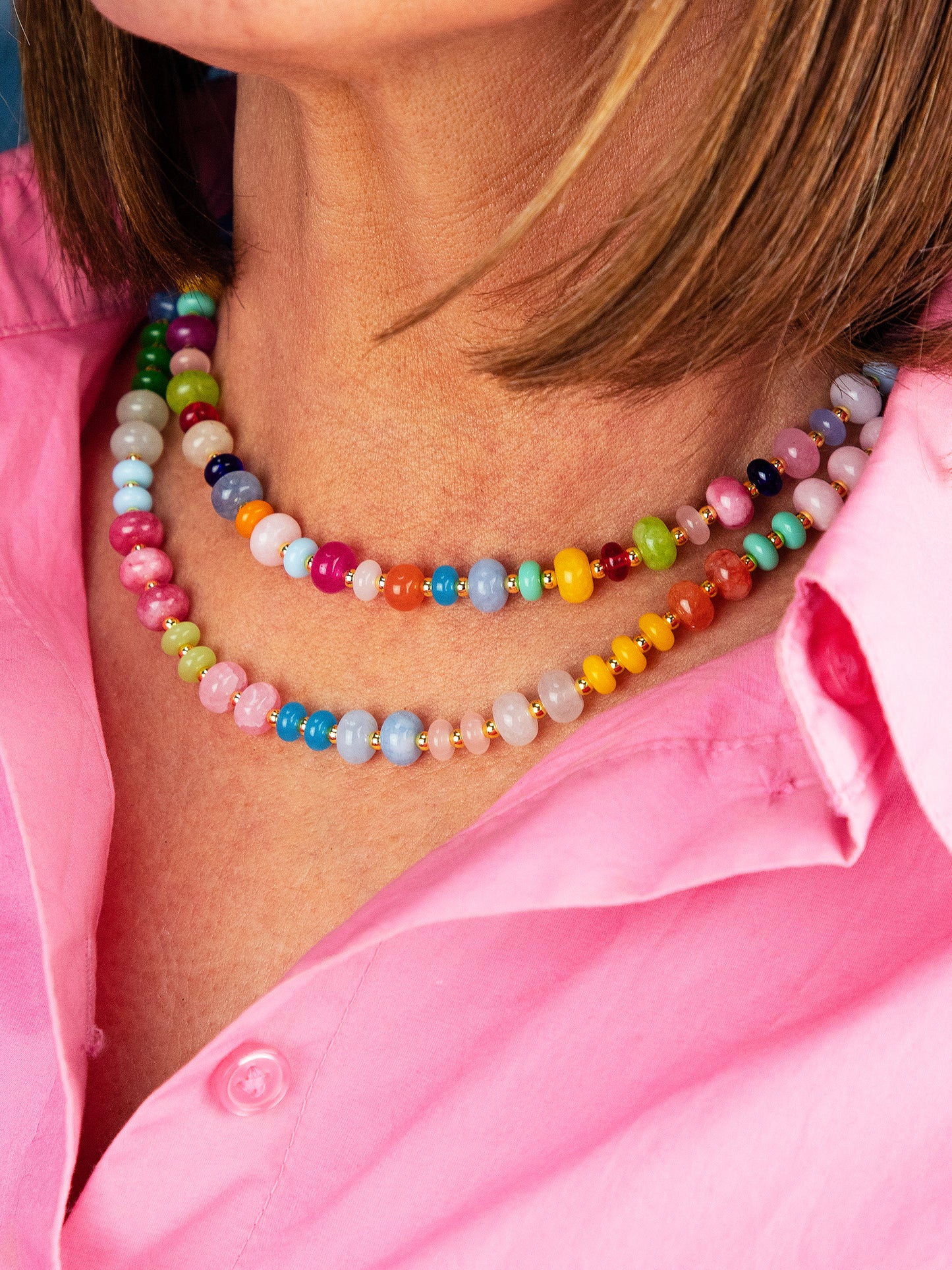 Mixed Multi Candy Necklace