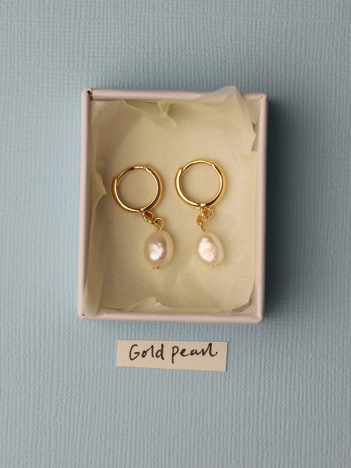 Gold Pearl Earrings