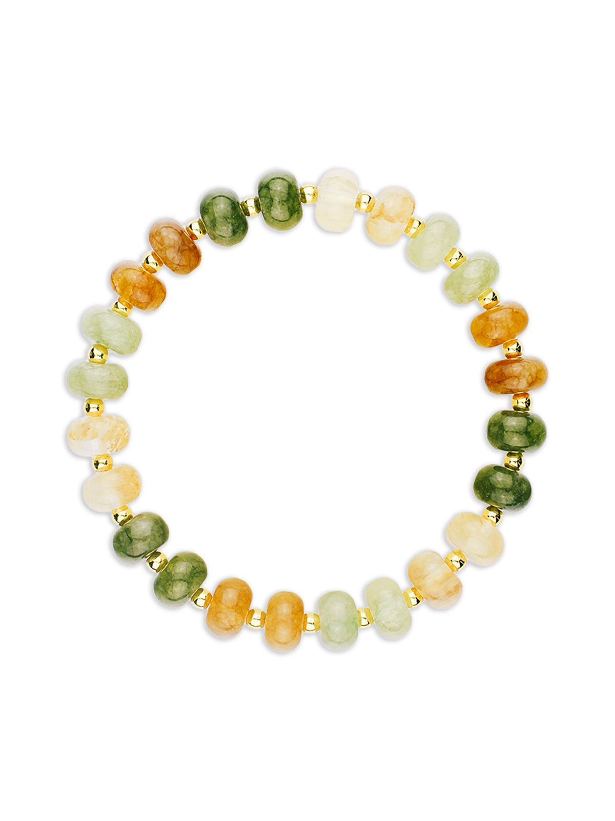 Brown Green & Citrine Bracelet