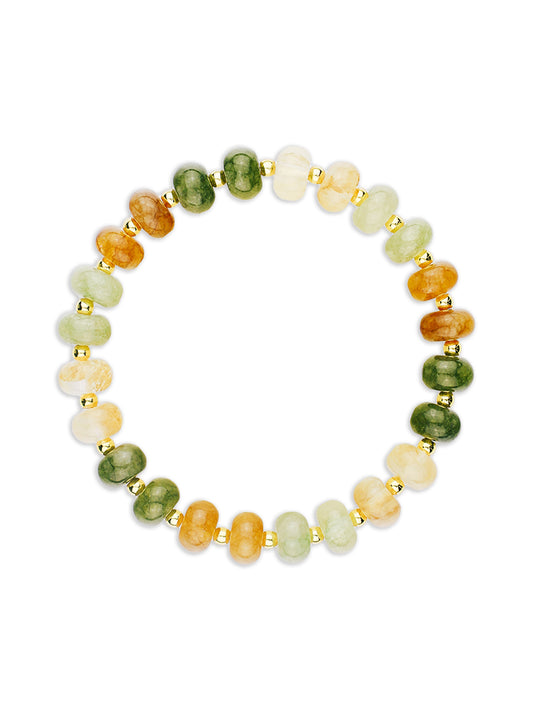 Brown Green & Citrine Bracelet