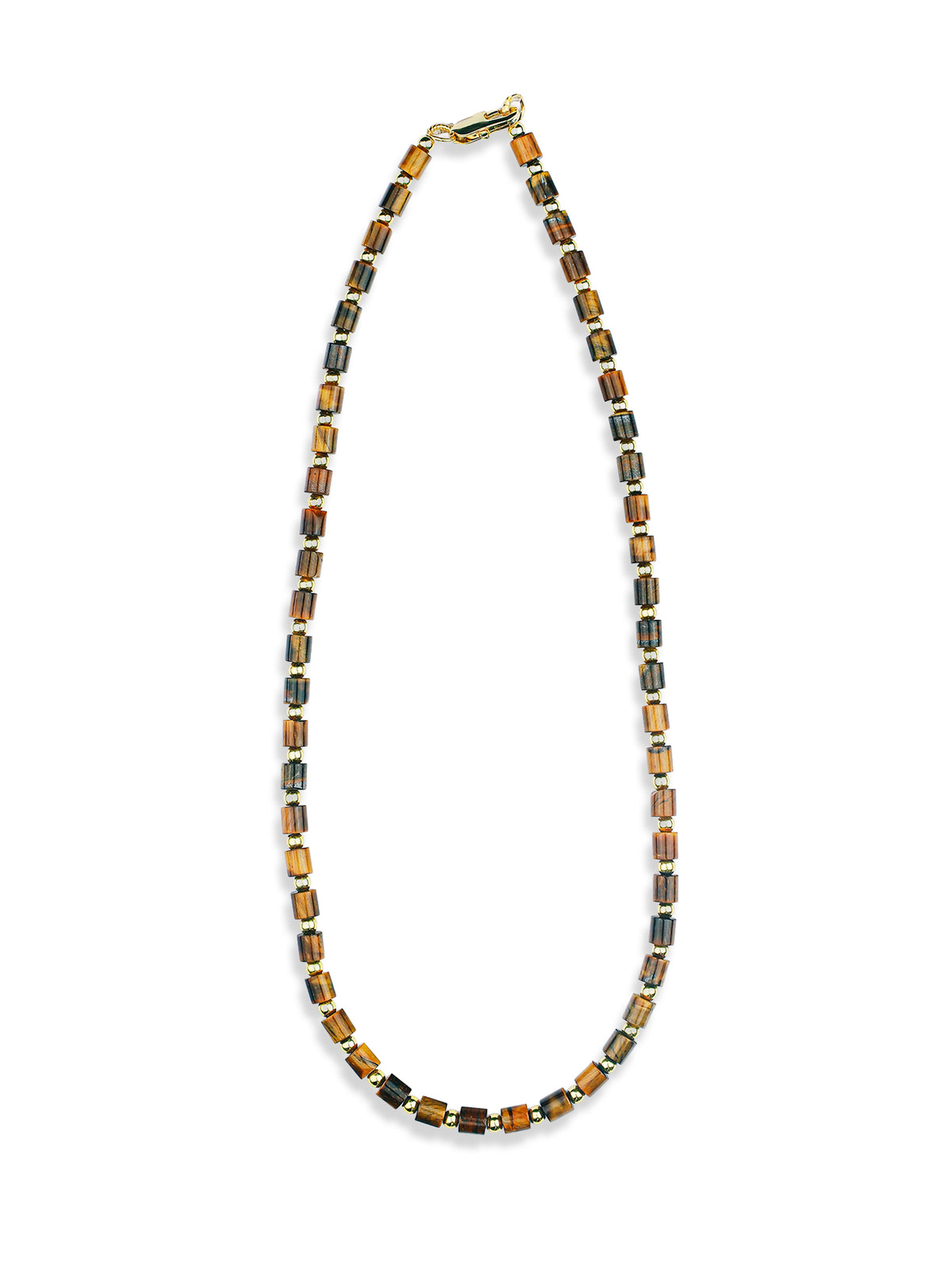 Long Tigers Eye Necklace