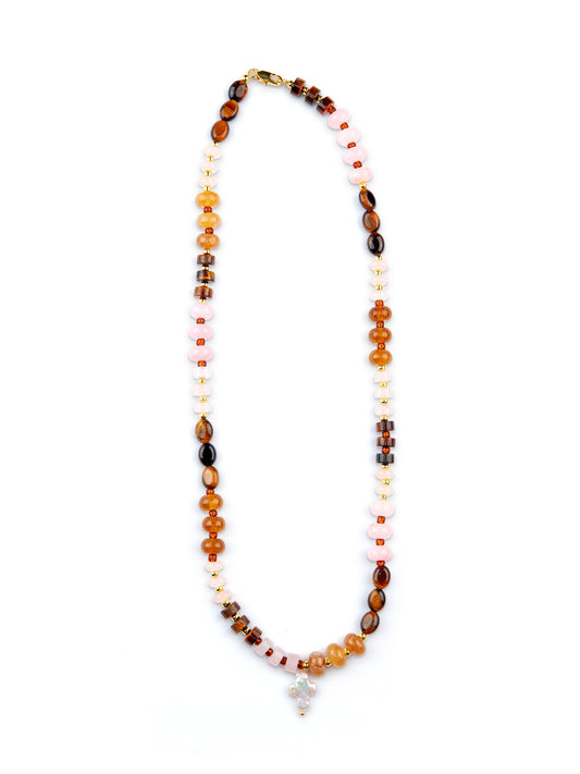 Pink & Brown Combo Cross